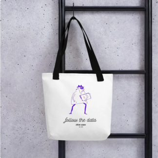 Follow the Data Character Tote Bag