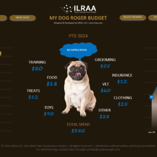 My Dog Spending Habits Dashboard